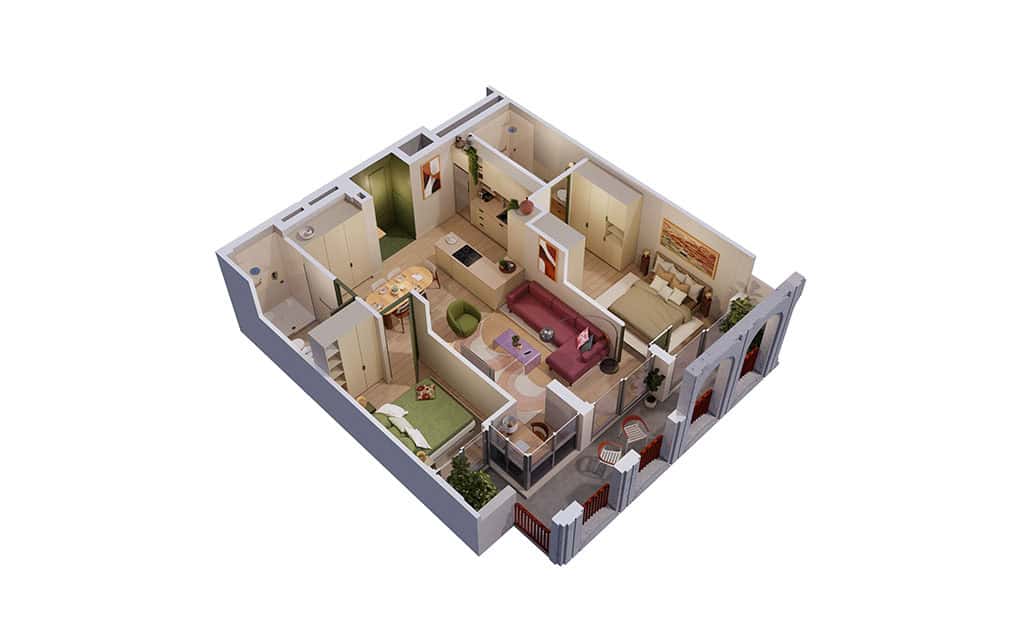 2-bed