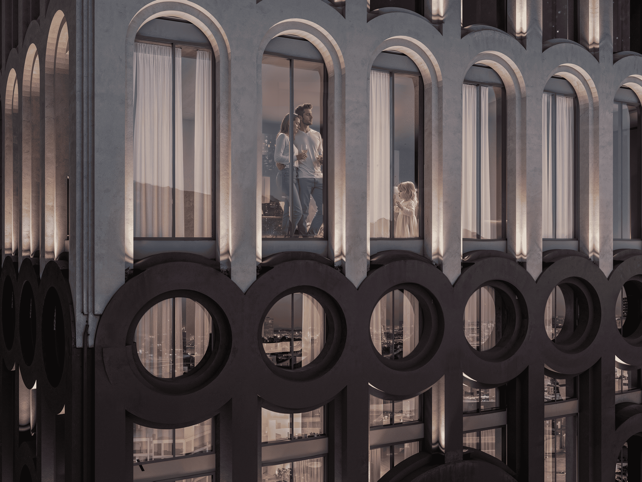 ELEVENONB_Render 8_Facade Circles